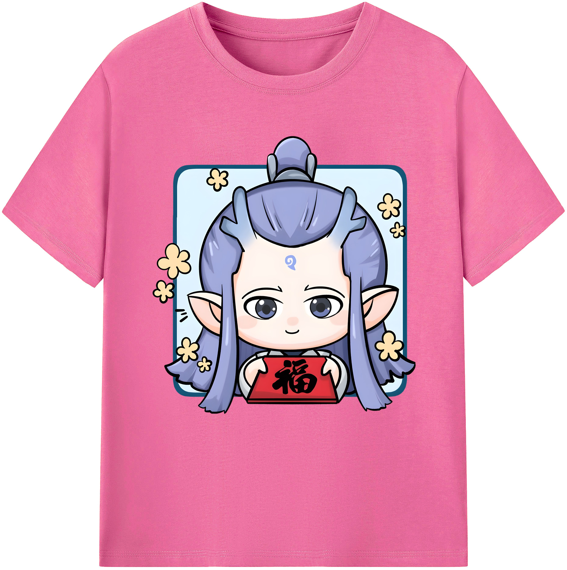（画像用） Ne Zha 2 ナタ 魔童の大暴れ レディースカジュアルプリントTシャツ（綿100％）